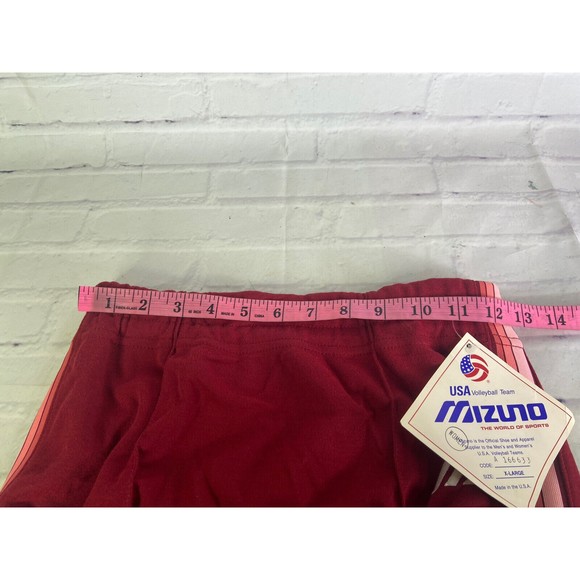 VTG Mizuno Volleyball Shorts Briefs DEADSTOCK Dark Red Womens XL Made In USA - Picture 6 of 8